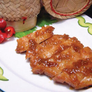 Sticky Rice with Grilled Pork | 豚肉焼きのせもち米ご飯