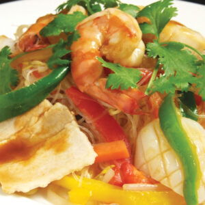 Stir-Fried Glass Noodles with Seafood & Vegetables | 海鮮・春雨・野菜ミックスの炒