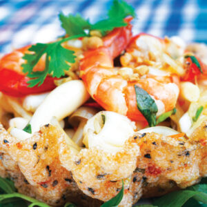 Vietnamese Seafood & Mushroom Salad | 椎茸と海鮮のサラダ