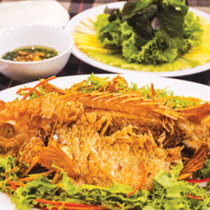 Fried Fish with Vegetables & Rice Paper Wrap | 野菜・ライスペーパー巻きの魚揚げ