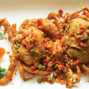 Salted Stir-Fried Soft-Shell Crab | ソフトシェルの塩漬炒め