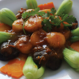 Stir-Fried Scallops & Shiitake with Oyster Sauce | ホタテ・椎茸・オイスターソースの炒め